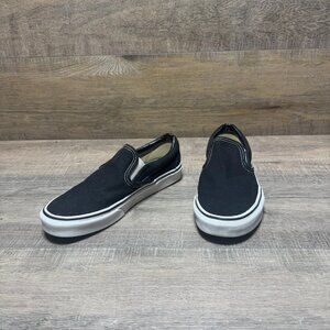 Vans Off The Wall Black Canvas Slip On Sneakers Women's Size 8